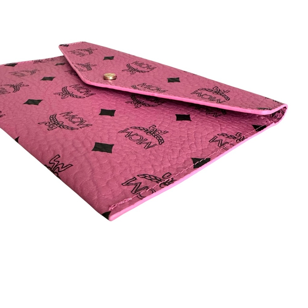 MCM Visetos Envelope Clutch Pink - Picture 7 of 9